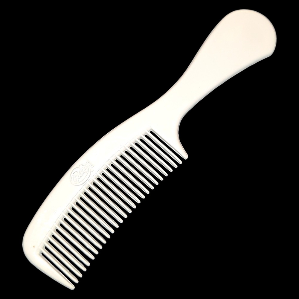 Vintage Goody USA Handle Hair Comb Wide Tooth Detangling Comb Gray Plastic